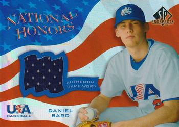 2004 SP Prospects - National Honors USA Jersey #NH-DB Daniel Bard Front