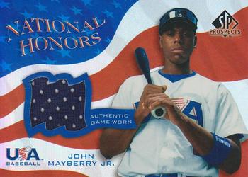 2004 SP Prospects - National Honors USA Jersey #NH-JM John Mayberry Jr. Front