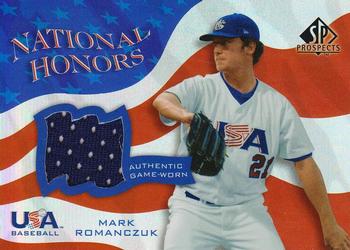 2004 SP Prospects - National Honors USA Jersey #NH-MR Mark Romanczuk Front