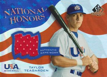 2004 SP Prospects - National Honors USA Jersey #NH-TE Taylor Teagarden Front