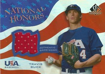 2004 SP Prospects - National Honors USA Jersey #NH-TB Travis Buck Front