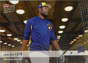 2018 Topps Now Road to Opening Day Milwaukee Brewers #OD-333 Lorenzo Cain Front
