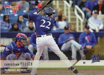 2018 Topps Now Road to Opening Day Milwaukee Brewers #OD-334 Christian Yelich Front