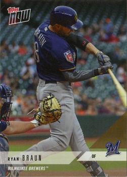 2018 Topps Now Road to Opening Day Milwaukee Brewers #OD-335 Ryan Braun Front