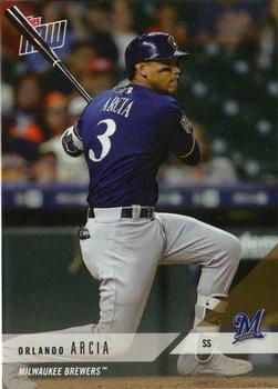 2018 Topps Now Road to Opening Day Milwaukee Brewers #OD-340 Orlando Arcia Front