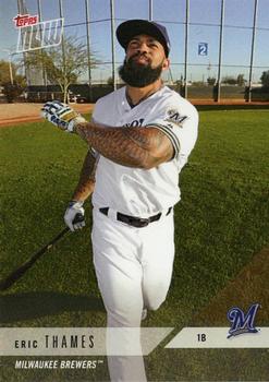 2018 Topps Now Road to Opening Day Milwaukee Brewers #OD-341 Eric Thames Front