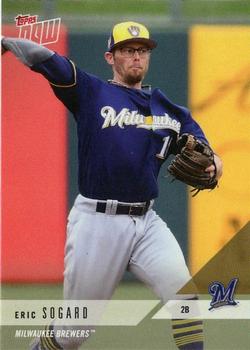 2018 Topps Now Road to Opening Day Milwaukee Brewers #OD-342 Eric Sogard Front