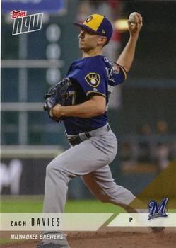 2018 Topps Now Road to Opening Day Milwaukee Brewers #OD-345 Zach Davies Front
