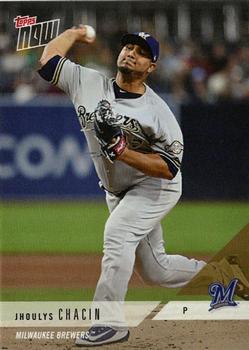 2018 Topps Now Road to Opening Day Milwaukee Brewers #OD-346 Jhoulys Chacin Front