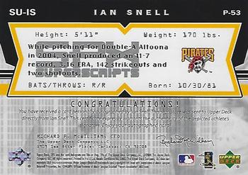 2004 SPx - SuperScripts Rookies #SU-IS Ian Snell Back