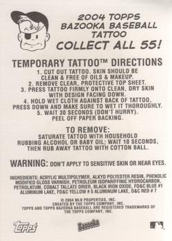 2004 Bazooka - Tattoos #NNO Geoff Jenkins Back
