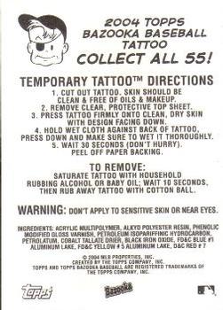 2004 Bazooka - Tattoos #NNO Larry Walker Back