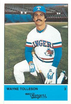 1983 Affiliated Food Stores Texas Rangers #NNO Wayne Tolleson Front