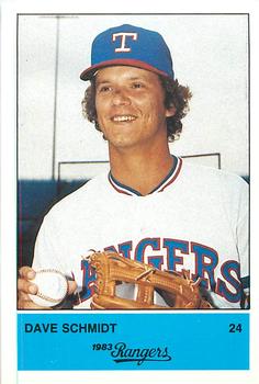 1983 Affiliated Food Stores Texas Rangers #NNO Dave Schmidt Front