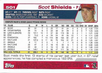 2004 Topps 1st Edition #501 Scot Shields Back