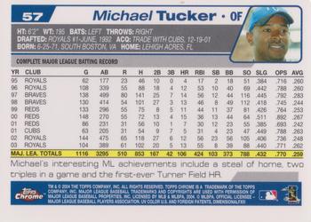 2004 Topps Chrome #57 Michael Tucker Back