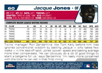 2004 Topps Chrome #60 Jacque Jones Back