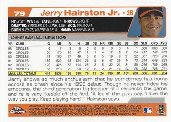 2004 Topps Chrome #79 Jerry Hairston Jr. Back