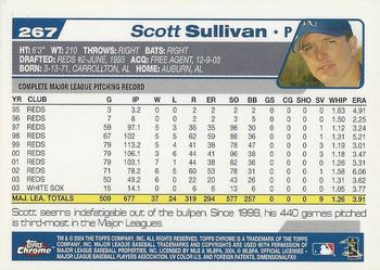 2004 Topps Chrome #267 Scott Sullivan Back
