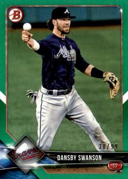 2018 Bowman - Green #61 Dansby Swanson Front