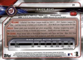 2018 Bowman - Red #20 Raudy Read Back
