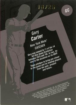 2004 Topps Clubhouse Collection - Black Relics #GC Gary Carter Back
