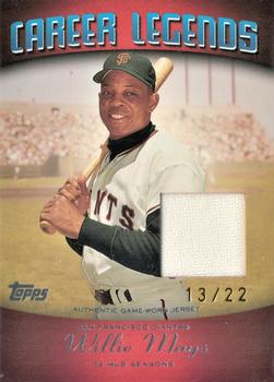 2004 Topps Clubhouse Collection - Career Legends Relics #WM5 Willie Mays Front