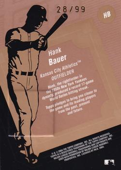 2004 Topps Clubhouse Collection - Copper Relics #HB Hank Bauer Back