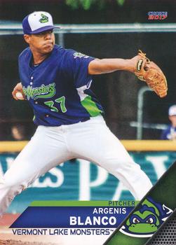 2017 Choice Vermont Lake Monsters #6 Argenis Blanco Front