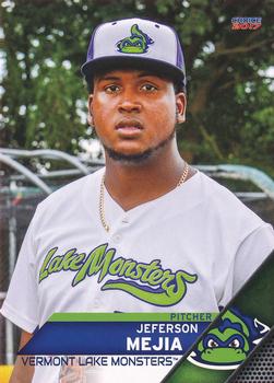 2017 Choice Vermont Lake Monsters #27 Jeferson Mejia Front