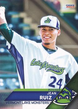 2017 Choice Vermont Lake Monsters #32 Jean Ruiz Front