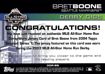 2004 Topps - Derby Digs #DDR-BB Bret Boone Back
