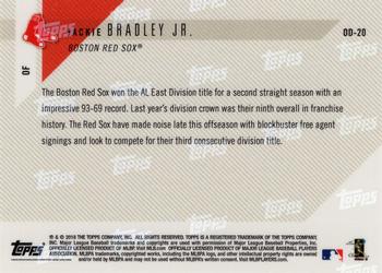 2018 Topps Now Road to Opening Day Boston Red Sox #OD-20 Jackie Bradley Jr. Back