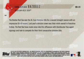 2018 Topps Now Road to Opening Day Boston Red Sox #OD-23 Christian Vazquez Back