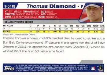 2004 Topps - Draft Picks #9 Thomas Diamond Back