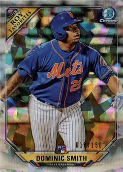 2018 Bowman - Chrome Rookie of the Year Favorites Atomic #ROYF-DS Dominic Smith Front