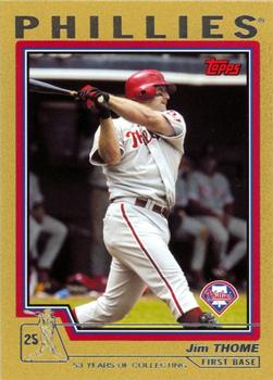 2004 Topps - Gold #1 Jim Thome Front