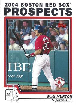 2004 Topps - Boston Red Sox #4 Matt Murton Front