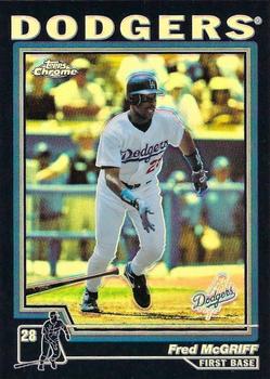 2004 Topps Chrome - Black Refractors #28 Fred McGriff Front
