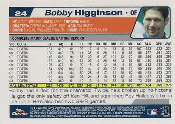 2004 Topps Chrome - Gold Refractors #24 Bobby Higginson Back