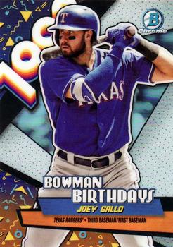 2018 Bowman - Chrome Bowman Birthdays #BB-JG Joey Gallo Front