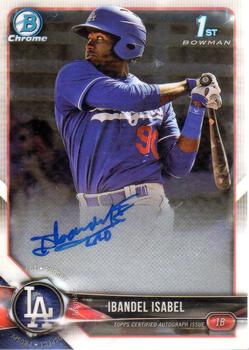 2018 Bowman - Chrome Prospect Autographs #CPA-II Ibandel Isabel Front