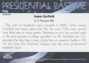 2004 Topps Chrome - Presidential Pastime Refractors #PP20 James Garfield Back