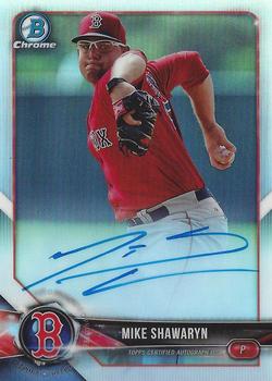 2018 Bowman - Chrome Prospect Autographs Refractor #CPA-MS Mike Shawaryn Front