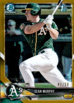 2018 Bowman - Chrome Prospects Gold Refractor #BCP58 Sean Murphy Front
