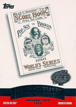 2004 Topps - Fall Classic Covers #FC1916 1916 World Series Front
