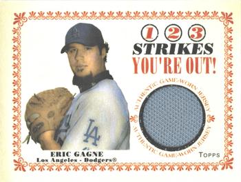 2004 Topps Cracker Jack - 1-2-3 Strikes You're Out Relics #SO-EG Eric Gagne Front