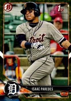 2018 Bowman - Prospects Camo #BP76 Isaac Paredes Front