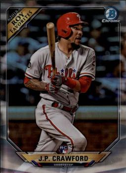 2018 Bowman - Chrome Rookie of the Year Favorites #ROYF-JC J.P. Crawford Front
