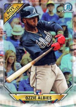 2018 Bowman - Chrome Rookie of the Year Favorites #ROYF-OA Ozzie Albies Front